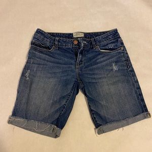 Aeropostale Bermuda Jean Shorts sz 3/4